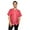 Red, variant on Men's Hipster Hip Hop Button Down Pin Striped Baseball Jersey Short Sleeve Shirt BJ44 - Red - Medium