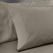 Superior Cotton Blend 600 Thread Count Pillowcase Set of 2, King Size, Grey