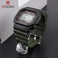 thumbnail image 5 of Correa de caucho para Casio G-shock Dw-5600 Gw-m5610 Gw-b5600 Ga-2100 Hebilla de acero inoxidable Tpu Pulsera de repuesto para hombre Correa de reloj-negro plateado, 5 of 5
