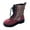 Red, variant on Women's Ankle Boots Glitter Sequin Chunky Heel Round Toe Lace up Fashion Punk Combat Shoes
