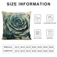 thumbnail image 6 of ONETECH  Vintage Inkblots Rose Throw Pillow Covers Green Art Floral Square Pillowcases Cushion Cover for Room Sofa Chair Bed Home Decor Set of 2, 6 of 6