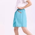 thumbnail image 3 of ATOGUTA Boys Dress Shorts Size 3T-15 Kids Athletic Basketball Shorts Casual Elastic Waist Summer Clothes with Pockets Blue, 3 of 6