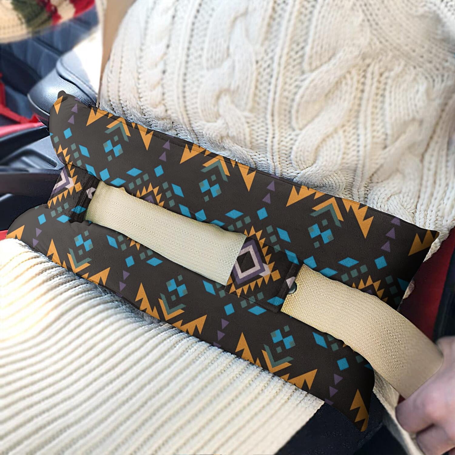 Chest Protection Seat Belt Pillow Post-Mastectomy Comfort Cushion (Bohemian)