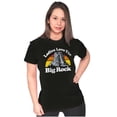 thumbnail image 4 of Wyoming Ladies Love Big Rock Funny WY Womens Slim Fit Graphic Tee Brisco Brands S, 4 of 5