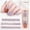 Multicolor C, variant on Latrodar The New Wearable Nail Long Tip-shaped Detachable Reusable Fake Nail Wear Patch Halloween Birthday Gifts for Women