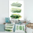 thumbnail image 3 of Designart 'Golden Green Abstract Clouds II' Modern Framed Art Print, 3 of 4