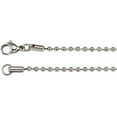 thumbnail image 3 of 28" Stainless Steel Bead Chain with Lobster Clasp, 3 of 4