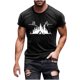 thumbnail image 5 of Hombres Pantalones Cortos de Manga Corta Impresa Casual Cuello Redondo Superior, Camisa de Moda para el Verano Y la Primavera, 5 of 8