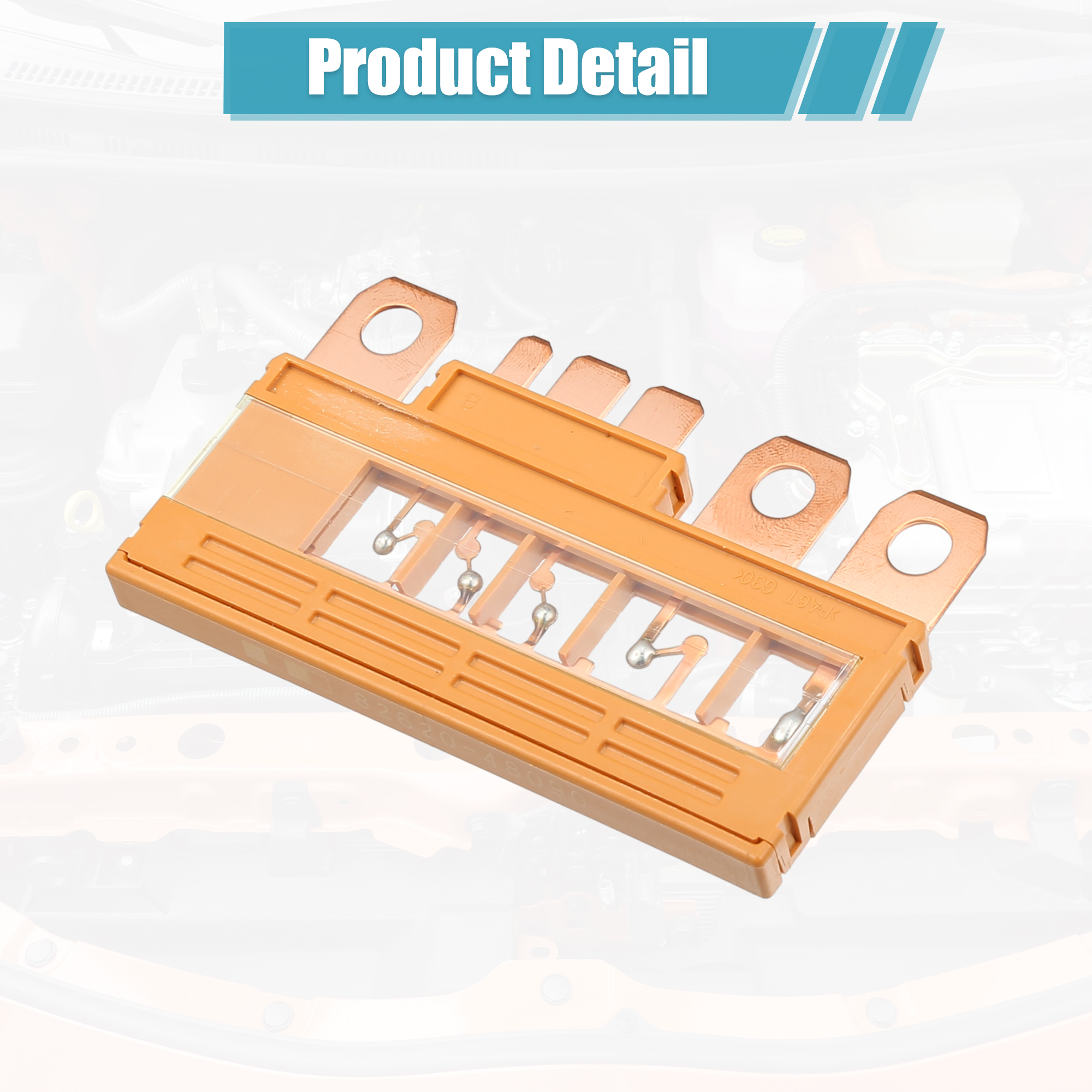 Fusible Link Block Assembly Multi Link Fuse for Toyota Highlander Venza Metal Orange