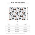 thumbnail image 2 of Salouo Cool Chicken Print Throw Blanket Gifts for Women Men Soft Flannel Blanket for Home Living Room Decor Bedroom Blanket Gifts for Mom Dad -60"x50", 2 of 7