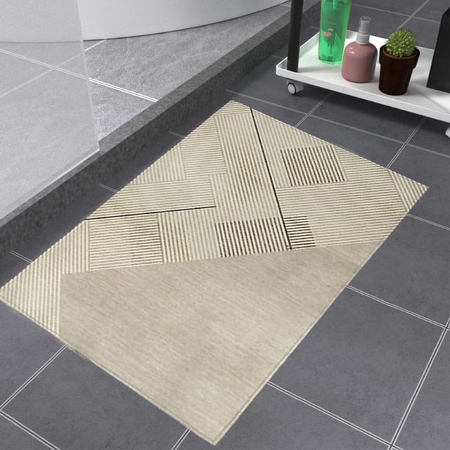 Fiudx Alfombra de Baño de Diatomeas, Superabsorbente, de Secado Rápido, con Base de Goma Antideslizante, Lavable, Ideal para Bañera y Ducha, Multiusos, 40,6 X 60,9 Cm.