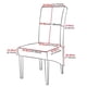 thumbnail image 3 of Funda de terciopelo para silla de 1/2/4/6 piezas, Tamaño XL, fundas para silla de respaldo largo, sala de estar lavable para funda de asiento, oficina, decoración de WED, 3 of 4