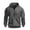 Dark Gray, variant on Hoodie Men Half Zip Sweatshirt Vintage Long Sleeve Pullover Tops 2025 Fall Workout Drawstring Hooded Outerwear with Pockets Navy XXXL