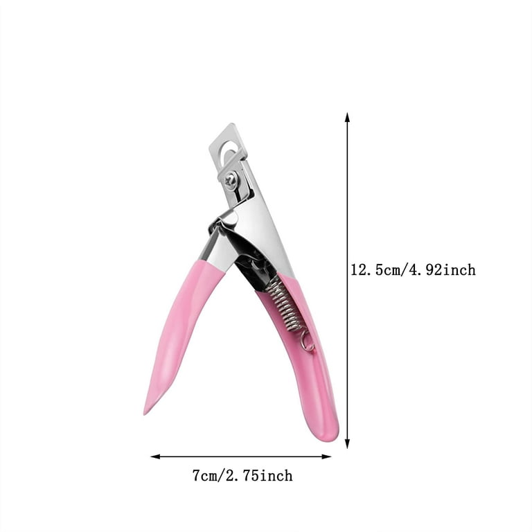 Tika Acrylic Nail Scissors False Nail Clipper U-Edge Manicure Tips Cutter Nail Art