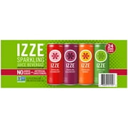 IZZE Sparkling Juice Beverage, Variety Pack, 8.4 Fluid Ounce (Pack of 24)