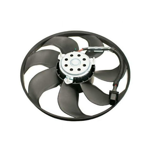 Left A/C Condenser Fan Assembly - Compatible with 2002 - 2005 Volkswagen Jetta 2003 2004
