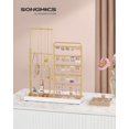 thumbnail image 2 of Soporte para joyas SONGMICS Pale Gold con altura ajustable UJJS026A01, 2 of 6