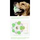 thumbnail image 2 of Juguete de dentición azul para perros, pelota limpiadora, juguete masticable redondo para perros agresivos, juguete interactivo indestructible para perros grandes, alivia el aburrimiento., 2 of 5