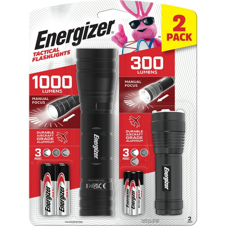 Energizer Tactical Flashlight Combo Pack with Energizer High Energizer Tactical Flashlight Combo Pack with Energizer High