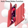 thumbnail image 6 of JETech Case for iPad Air 11-Inch M3/M2 (2025/2024), iPad Air 5/4 (2022/2020 5th/4th Generation 10.9-Inch) with Pencil Holder, Slim Tablet Cover with Soft TPU Back, Auto Wake/Sleep (Red), 6 of 7