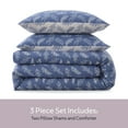 thumbnail image 4 of Virtu Comforter Sets, All Season Lightweight Botanical Twin Comforter Set, 2-Pc Bedding Sets, Slate Blue/Cloud Stone, 4 of 8