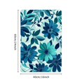 thumbnail image 2 of FCXZI Floral mats, spring theme of flowers and leaves with bird essence illustration, non-slip rubber mat mats, 24x16in, 2 of 5