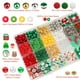thumbnail image 2 of Kit para hacer pulseras Ganepwns Christmas Beals, color verde arcilla y rojo, 2 of 3