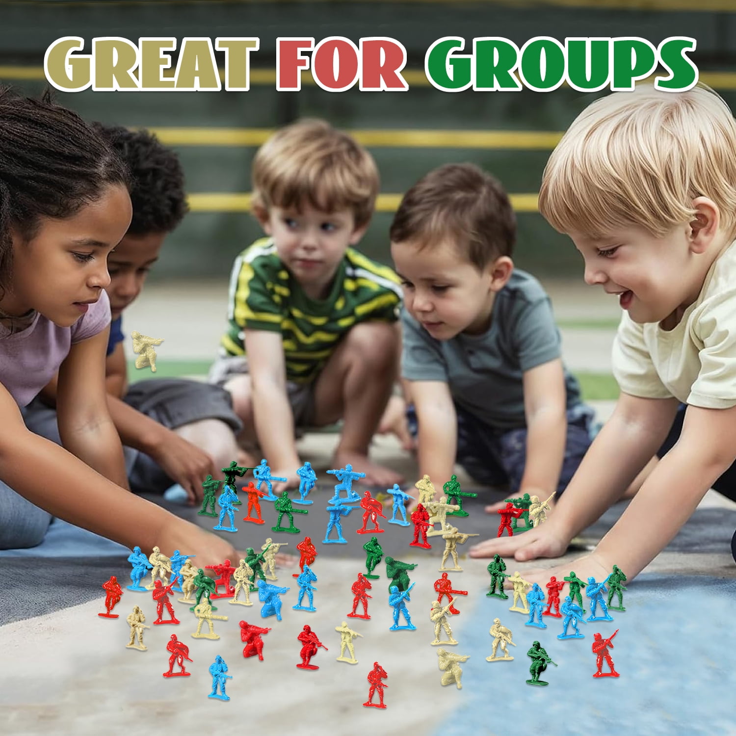 60 Pcs Army Men Toy, Toy Soldiers Action Figures for Boys, Military Toys for Boys 3-6 Years