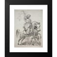 thumbnail image 2 of Antoine-Jean Gros 19x24 Black Modern Framed Museum Art Print Titled - A Mameluke Chief on Horseback Signaling for Help (1817), 2 of 5
