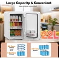 thumbnail image 4 of Openpig 10LMini Fridge For Bedroom Small Refrigerator For Care Cosmetics 110V 12V Portable Refrigerator Cooler Warmer For Drinks, 4 of 7