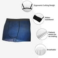 thumbnail image 6 of Balery Retro Blue Glitter Men's Boxer Briefs, Soft and Breathable Cotton Underwear with nylon Waistband-XX-Large, 6 of 9