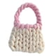 thumbnail image 4 of Bolso tejido a mano Sunnimix bolso de mano de punto grueso blanco, 4 of 8