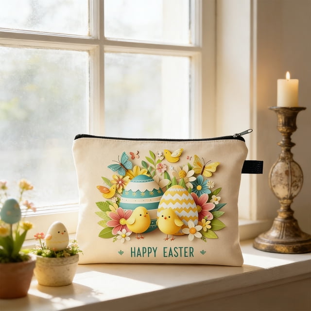 Bolsa de almacenamiento y organización, bolsa de almacenamiento de Pascua, bolsa de aseo de viaje con cadena antideslizante, bolsa de almacenamiento de cosméticos, bolsa de lavado portátil adecuada p