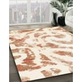 thumbnail image 2 of Ahgly Company Indoor Square Abstract Blanched Almond Beige Abstract Area Rugs, 7' Square, 2 of 6