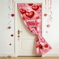 thumbnail image 4 of Valentine's Day Love Heart Door Curtain Decoration, Party Atmosphere Hanging Flag For Door Frame Door Cover, 1Pc Romantic Home Decor For Valentine's Day Celebration, 4 of 5