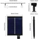 thumbnail image 4 of Guirnalda de luces para exterior: 60 LED, 11,5 m de bombillas solares, impermeables, IP65, para uso interior y exterior en jardines, terrazas, patios, casas, fiestas, bodas, árboles y decoración navid, 4 of 5