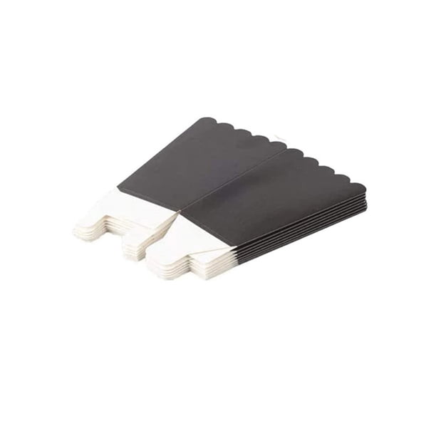 Bewildely Caja de palomitas de cartón de 50 piezas, reemplazo de boca ancha, Color sólido, caja de aperitivos para cine en casa, accesorios de contenedor Herramientas y accesorios para hornear Negro Bewildely HA081928-02