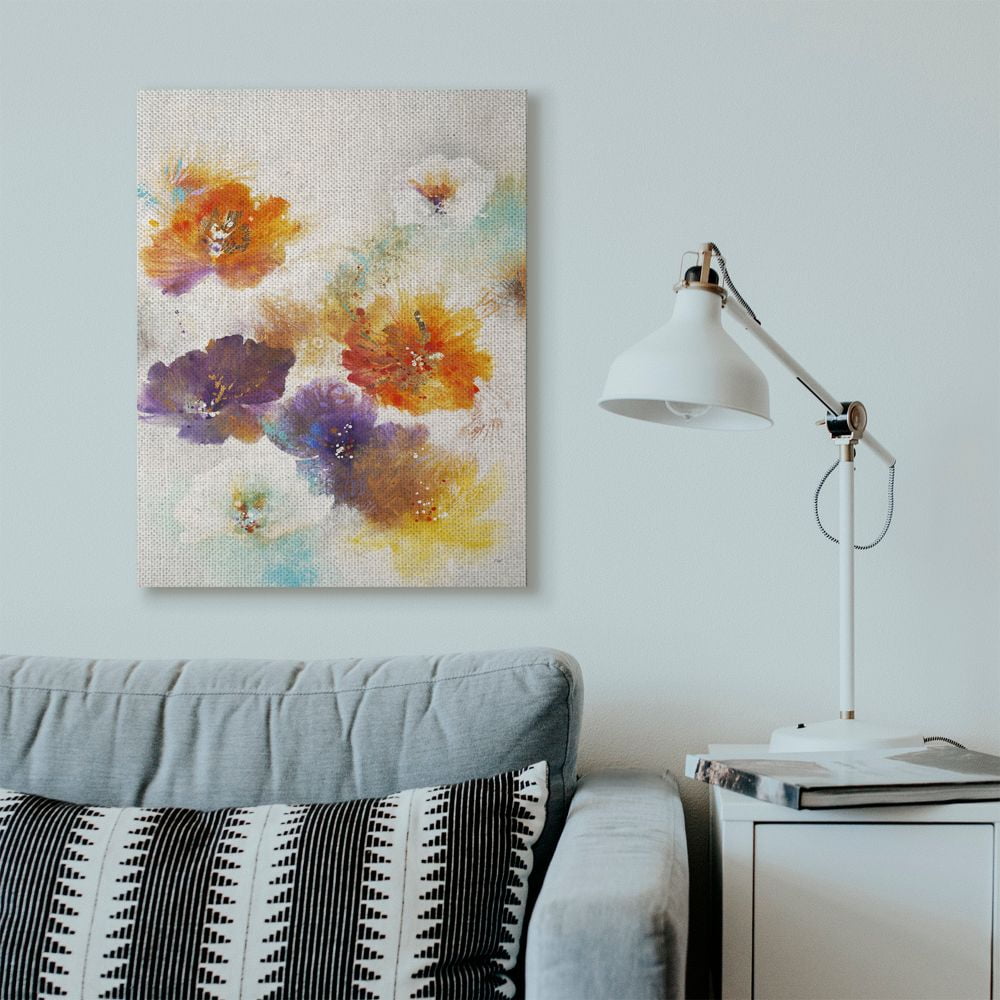 Stupell Industries Flower Marks Abstract Painting Canvas Wall Art by Third and Wall