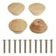 thumbnail image 1 of 4pcs Drawer Pulls Wooden Cabinet Drawer Knobs Door Pulls Kitchen Furniture Pulls.., 1 of 2