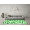 thumbnail image 3 of Ahgly Company Indoor Round Abstract Emerald Green Contemporary Area Rugs, 8' Round, 3 of 4