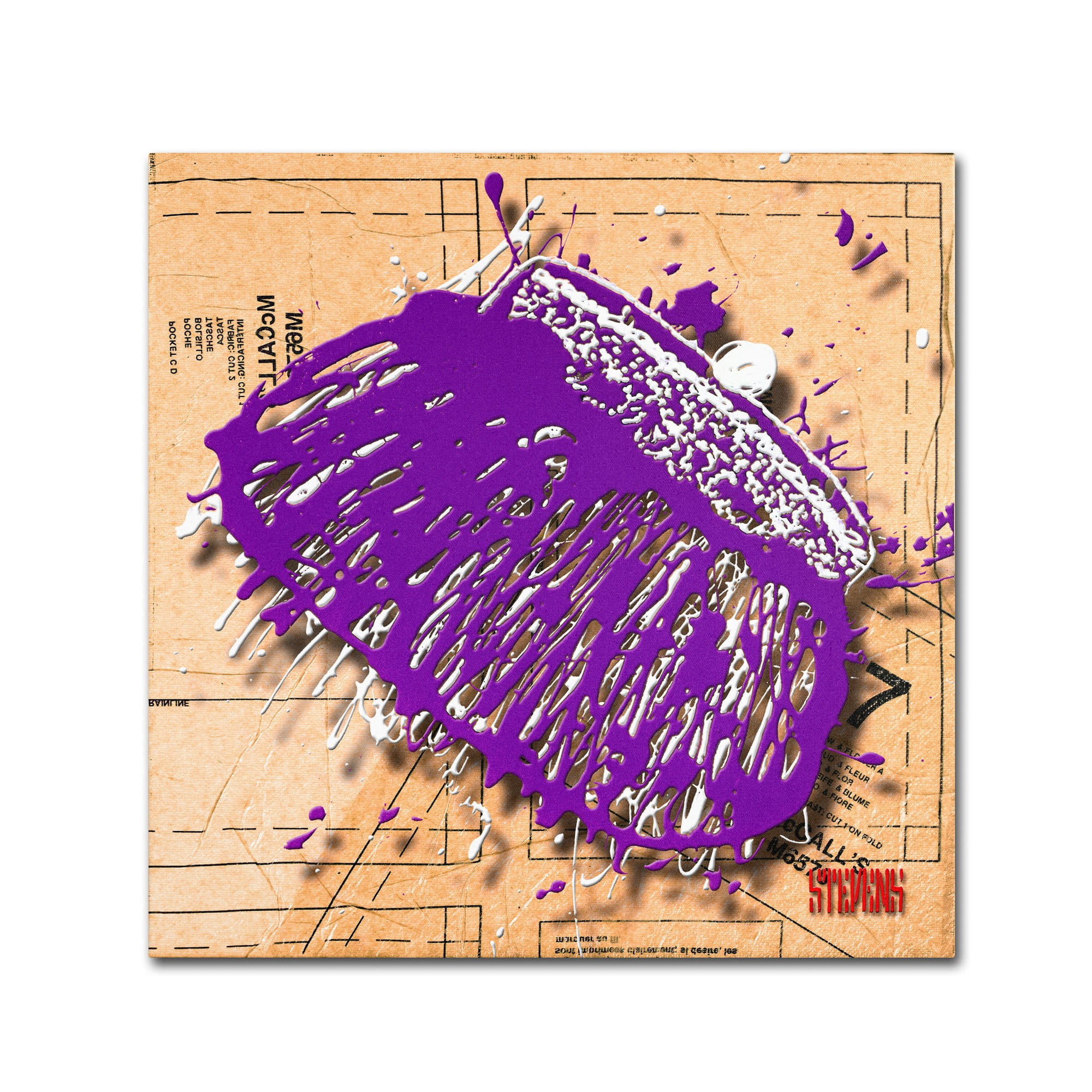 Trademark Fine Art "Snap Purse Purple" Canvas Art by Roderick Stevens