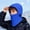 Blue, variant on FAOWME Big Kids Girls Boys Fuzzy Hats Solid Color Drawstring Windproof Thickened Comfortable Warm Caps For Autumn Winter Outdoor Activities Army Green One Size