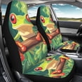 thumbnail image 4 of XYZCANDO Frog Pattern Car Seat Covers Easy to Install Comfortable Car Front Seat Covers Interior SUV Front Seats, Decorative Waterproof Auto Sedan, 4 of 10