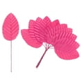 thumbnail image 1 of Uxcell 120Pcs Hojas de Seda Artificial, Hojas Individuales de Alambre Falsas, Rosa Roja de Flor Falsa, 1 of 1