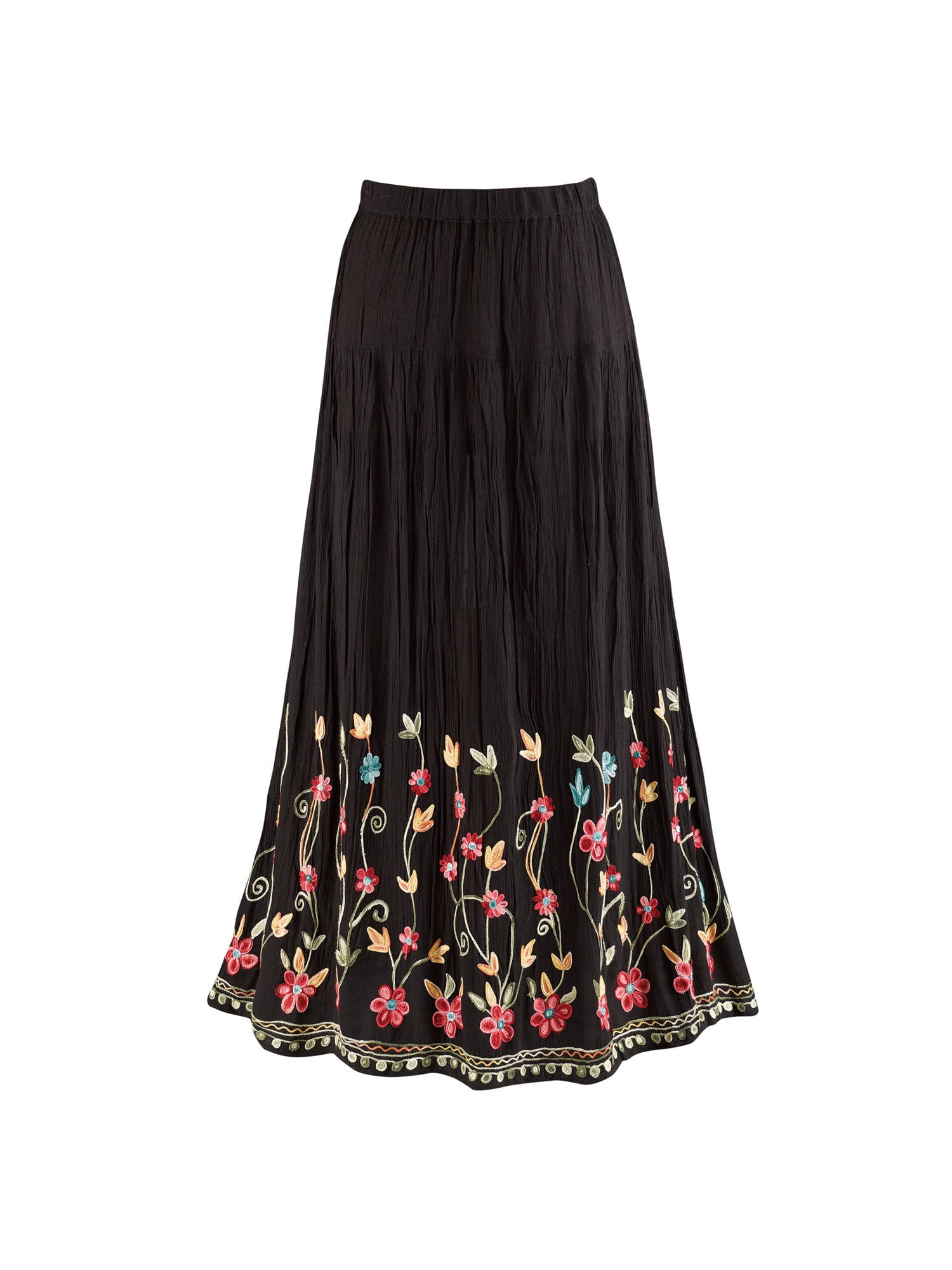 black maxi skirt walmart