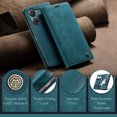thumbnail image 3 of ETFAST Leather Wallet With Card Holder Zipper Phone Case For Redmi 13 13C High Quality Leather Phone Case, 3 of 11