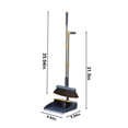 thumbnail image 3 of Broom And Dustpan Set For Home With 180° Rotatable Handle, Magnetic Snap Storage, Scraping Teeth, And Rubber Lip Scraper, 3 of 7