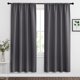 thumbnail image 1 of Cortinas opacas RYB HOME, color gris, 42 x 72 cm, 2 paneles para sala de estar, 1 of 9