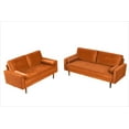 thumbnail image 6 of US Pride Furniture  Monahan Velvet 2PC Living Room Sets Sofa Loveseat Orange, 6 of 9