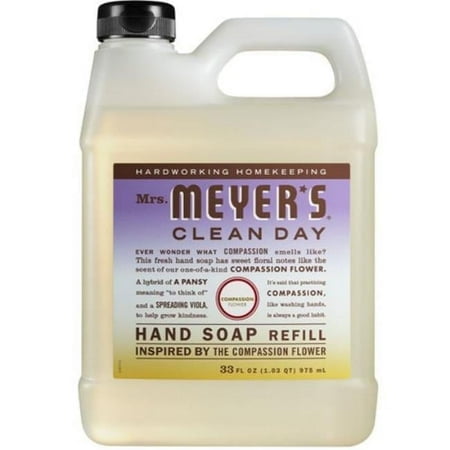 Mrs Meyer'S Compassion Flower Hand Soap Refill 33 Oz